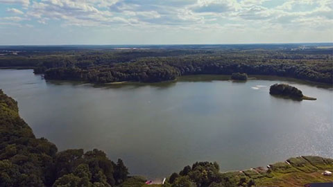 Jezioro Białokoskie - Jezioro rynnowe na Pojezierzu Poznańskim